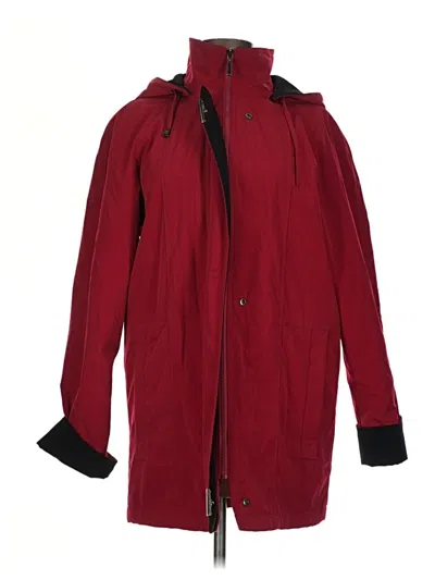 Pre-owned Croft & Barrow Raincoat In Red