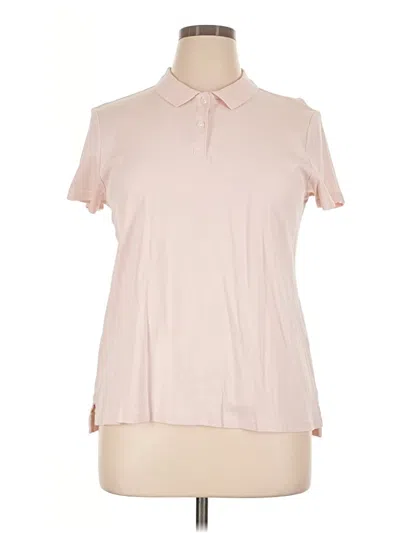 Pre-owned Croft & Barrow Short Sleeve Blouse In Pink