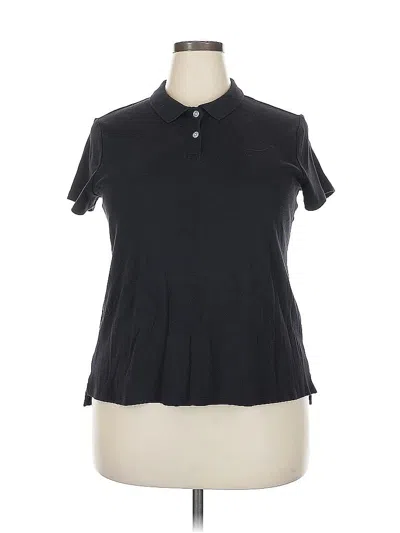 Pre-owned Croft & Barrow Short Sleeve Polo Shirt In Black