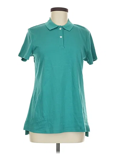 Pre-owned Croft & Barrow Short Sleeve Polo Shirt In Blue