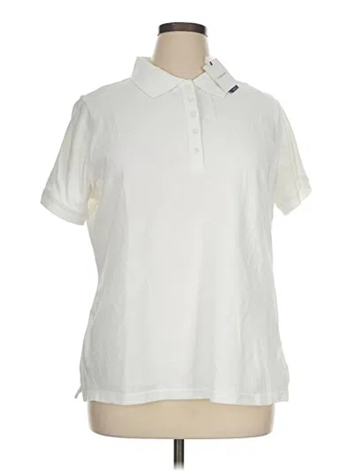 Pre-owned Croft & Barrow Short Sleeve Polo Shirt In Ivory