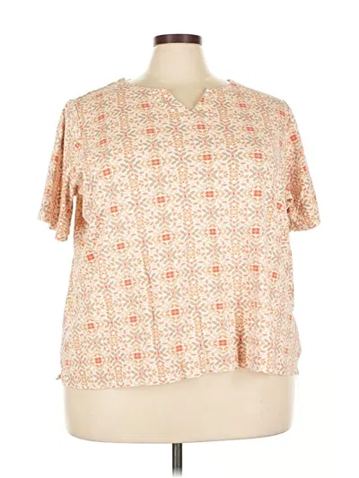 Pre-owned Croft & Barrow Short Sleeve Polo Shirt In Orange