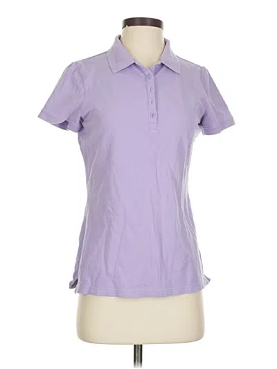 Pre-owned Croft & Barrow Short Sleeve Polo Shirt In Purple
