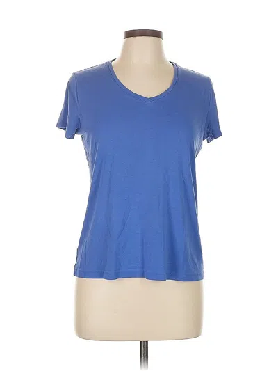 Pre-owned Croft & Barrow Short Sleeve T-shirt In Blue