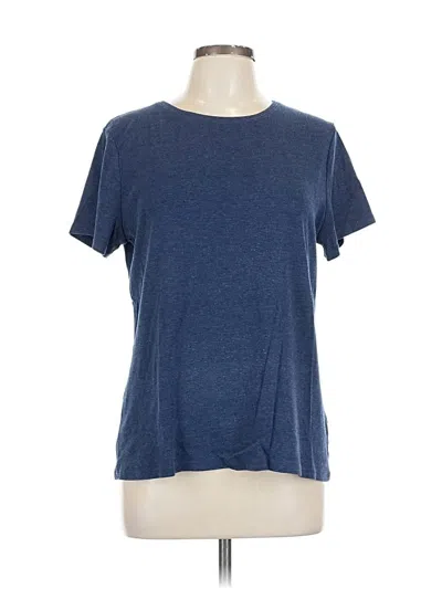 Pre-owned Croft & Barrow Short Sleeve T-shirt In Blue