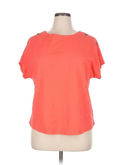Pre-owned Croft & Barrow Short Sleeve T-shirt In Orange