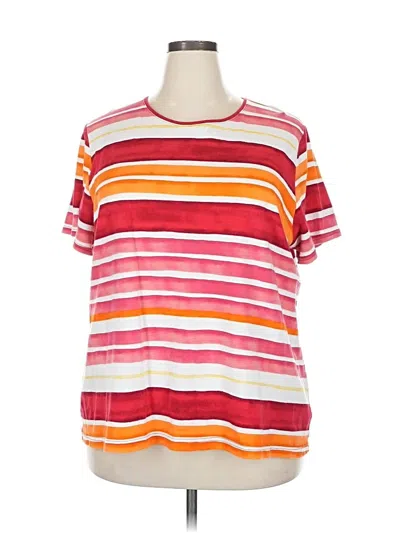 Pre-owned Croft & Barrow Short Sleeve T-shirt In Red