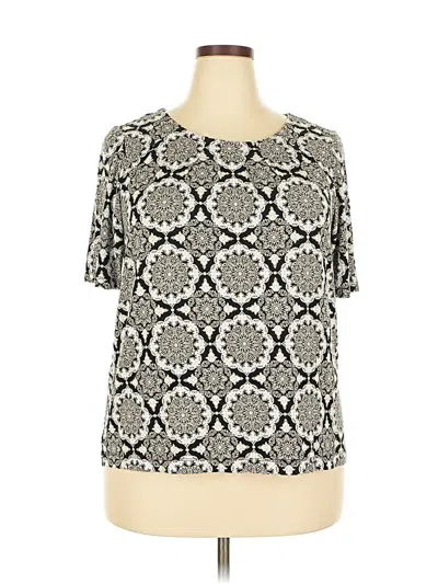 Pre-owned Croft & Barrow Short Sleeve T-shirt In White