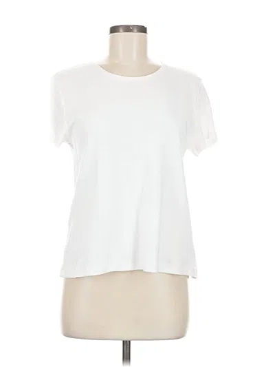 Pre-owned Croft & Barrow Short Sleeve T-shirt In White