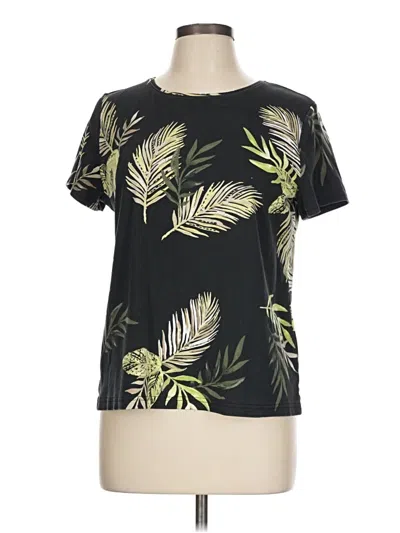 Pre-owned Croft & Barrow Short Sleeve T-shirt In Black