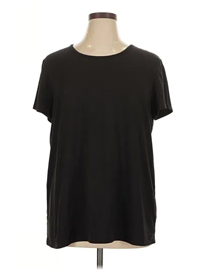 Pre-owned Croft & Barrow Short Sleeve T-shirt In Black