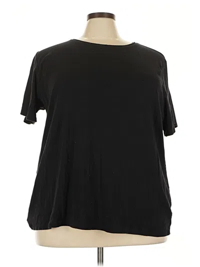 Pre-owned Croft & Barrow Short Sleeve T-shirt In Black