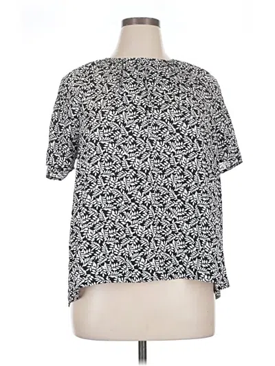 Pre-owned Croft & Barrow Short Sleeve T-shirt In Black