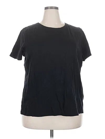 Pre-owned Croft & Barrow Short Sleeve T-shirt In Black