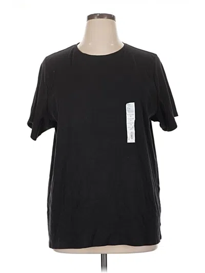 Pre-owned Croft & Barrow Short Sleeve T-shirt In Black