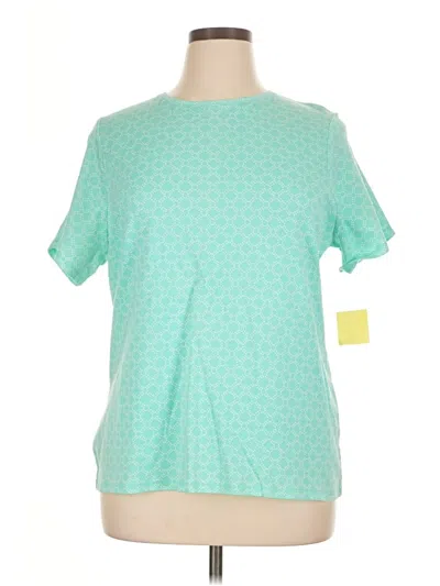 Pre-owned Croft & Barrow Short Sleeve T-shirt In Blue