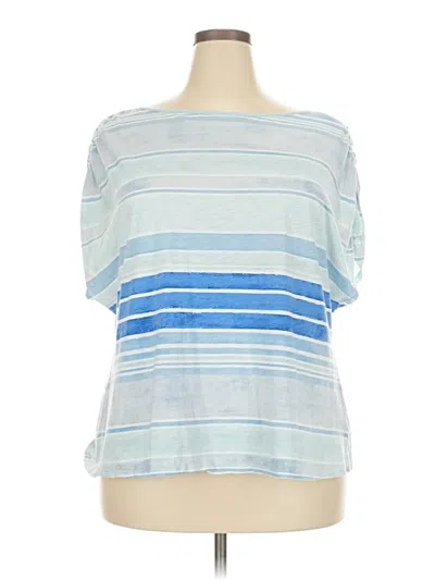 Pre-owned Croft & Barrow Short Sleeve T-shirt In Blue