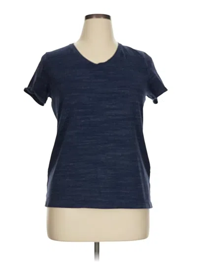 Pre-owned Croft & Barrow Short Sleeve T-shirt In Blue