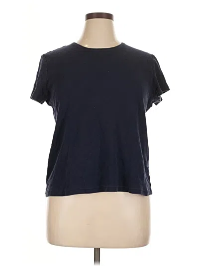 Pre-owned Croft & Barrow Short Sleeve T-shirt In Blue