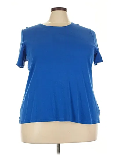 Pre-owned Croft & Barrow Short Sleeve T-shirt In Blue