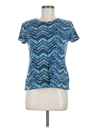 Pre-owned Croft & Barrow Short Sleeve T-shirt In Blue