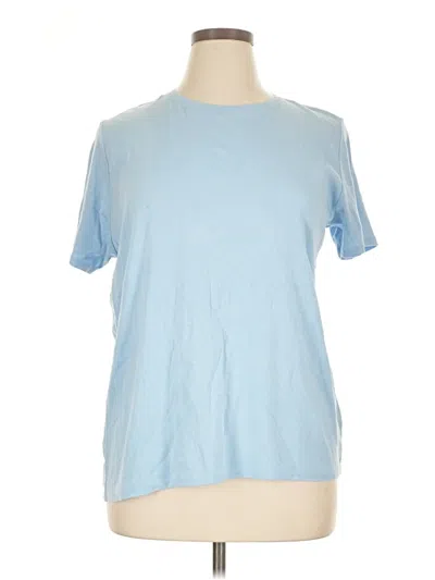Pre-owned Croft & Barrow Short Sleeve T-shirt In Blue