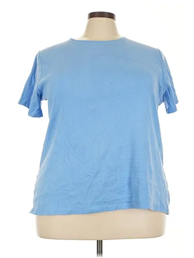 Pre-owned Croft & Barrow Short Sleeve T-shirt In Blue