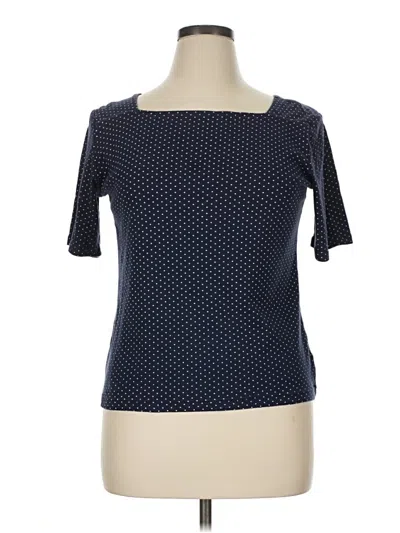 Pre-owned Croft & Barrow Short Sleeve T-shirt In Blue