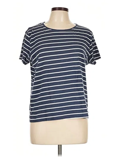 Pre-owned Croft & Barrow Short Sleeve T-shirt In Blue