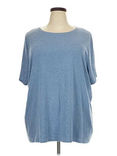 Pre-owned Croft & Barrow Short Sleeve T-shirt In Blue
