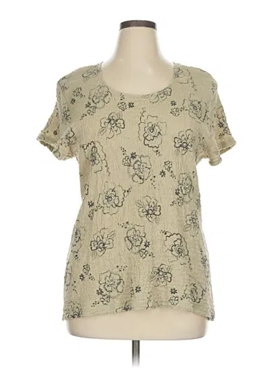 Pre-owned Croft & Barrow Short Sleeve T-shirt In Brown