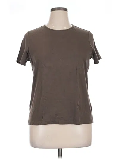 Pre-owned Croft & Barrow Short Sleeve T-shirt In Brown