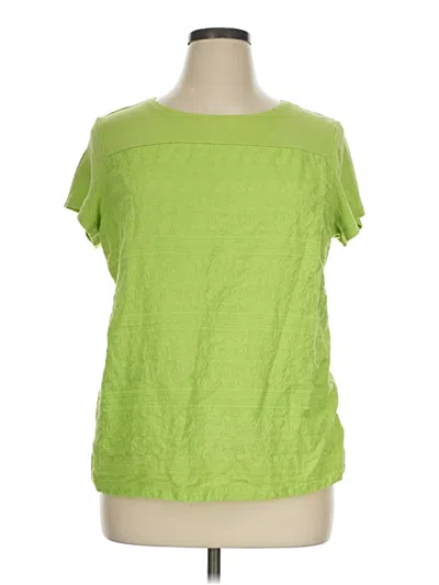 Pre-owned Croft & Barrow Short Sleeve T-shirt In Green