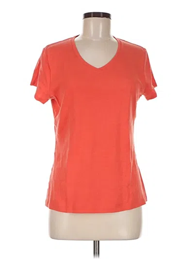 Pre-owned Croft & Barrow Short Sleeve T-shirt In Orange
