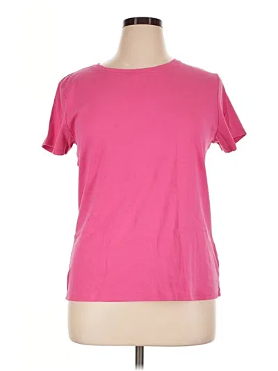 Pre-owned Croft & Barrow Short Sleeve T-shirt In Pink