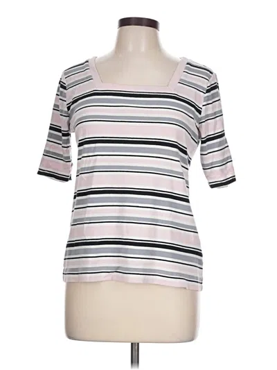 Pre-owned Croft & Barrow Short Sleeve T-shirt In Pink