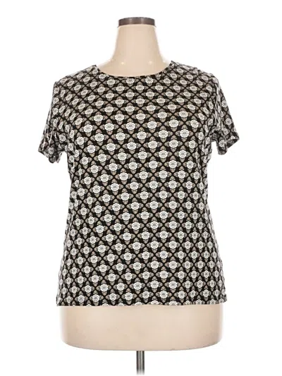 Pre-owned Croft & Barrow Short Sleeve T-shirt In Silver