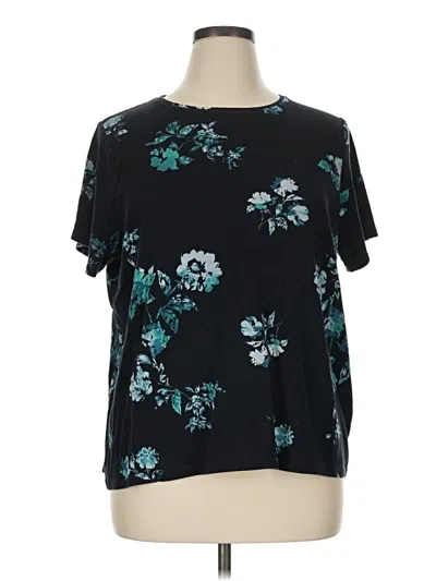 Pre-owned Croft & Barrow Short Sleeve T-shirt In Teal