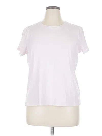 Pre-owned Croft & Barrow Short Sleeve T-shirt In White