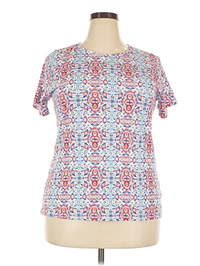 Pre-owned Croft & Barrow Short Sleeve T-shirt In White