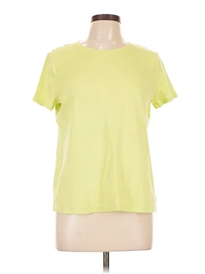 Pre-owned Croft & Barrow Short Sleeve T-shirt In Yellow
