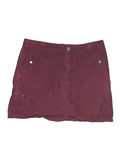 Pre-owned Croft & Barrow Skort In Burgundy