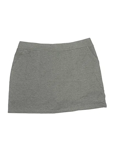 Pre-owned Croft & Barrow Skort In Gray