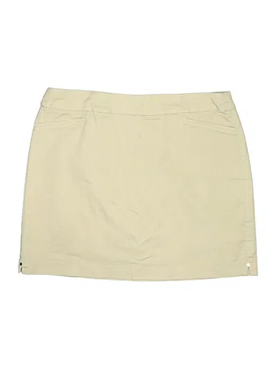 Pre-owned Croft & Barrow Skort In Tan