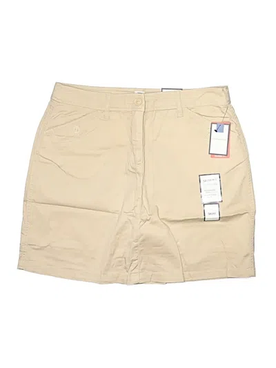 Pre-owned Croft & Barrow Skort In Tan