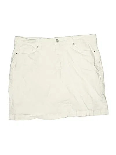 Pre-owned Croft & Barrow Skort In White