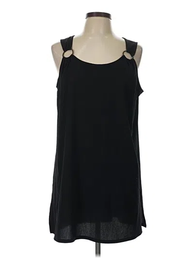 Pre-owned Croft & Barrow Sleeveless Blouse In Black