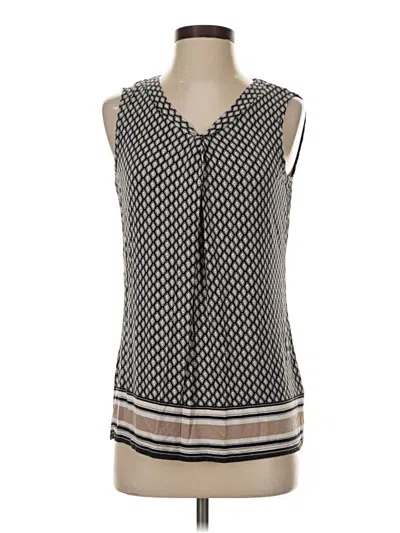Pre-owned Croft & Barrow Sleeveless Blouse In Black