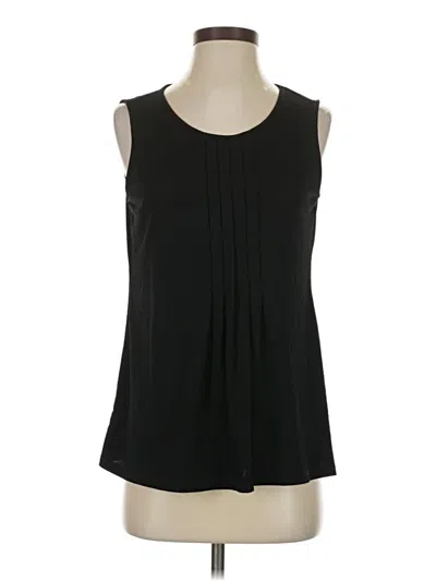 Pre-owned Croft & Barrow Sleeveless Blouse In Black
