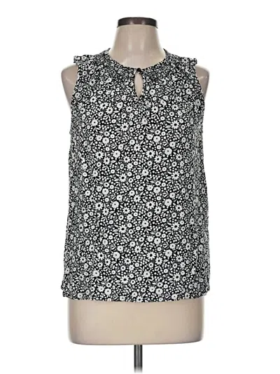 Pre-owned Croft & Barrow Sleeveless Blouse In Black